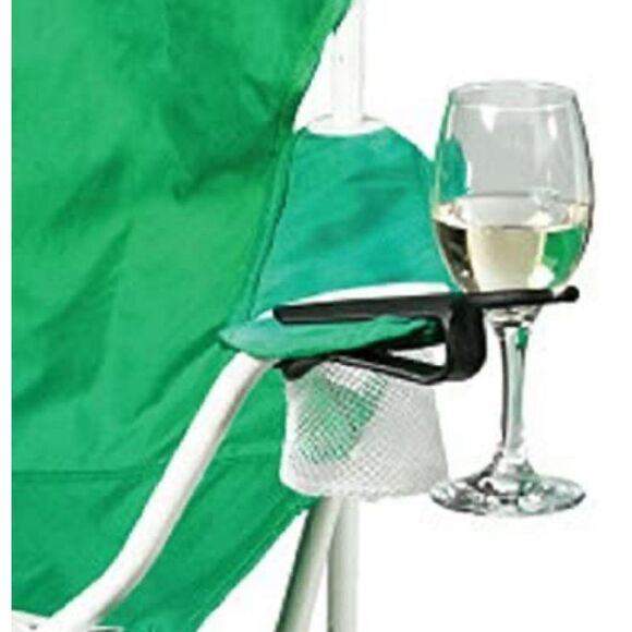 *3/$20* Wine hook for outdoor chairs in black, new without tags, set of 2 - Picture 1 of 6